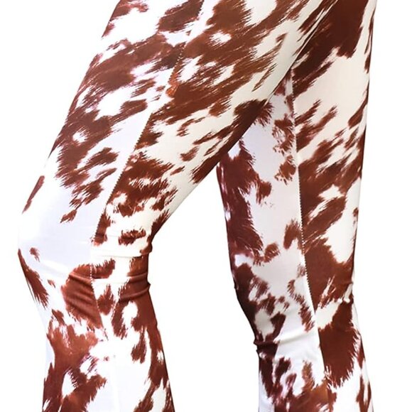 Daisy Del Sol High Waist Comfy Stretch Boho 70s Bell Bottom Fit to Flare Lounge - Picture 3 of 5